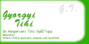 gyorgyi tihi business card